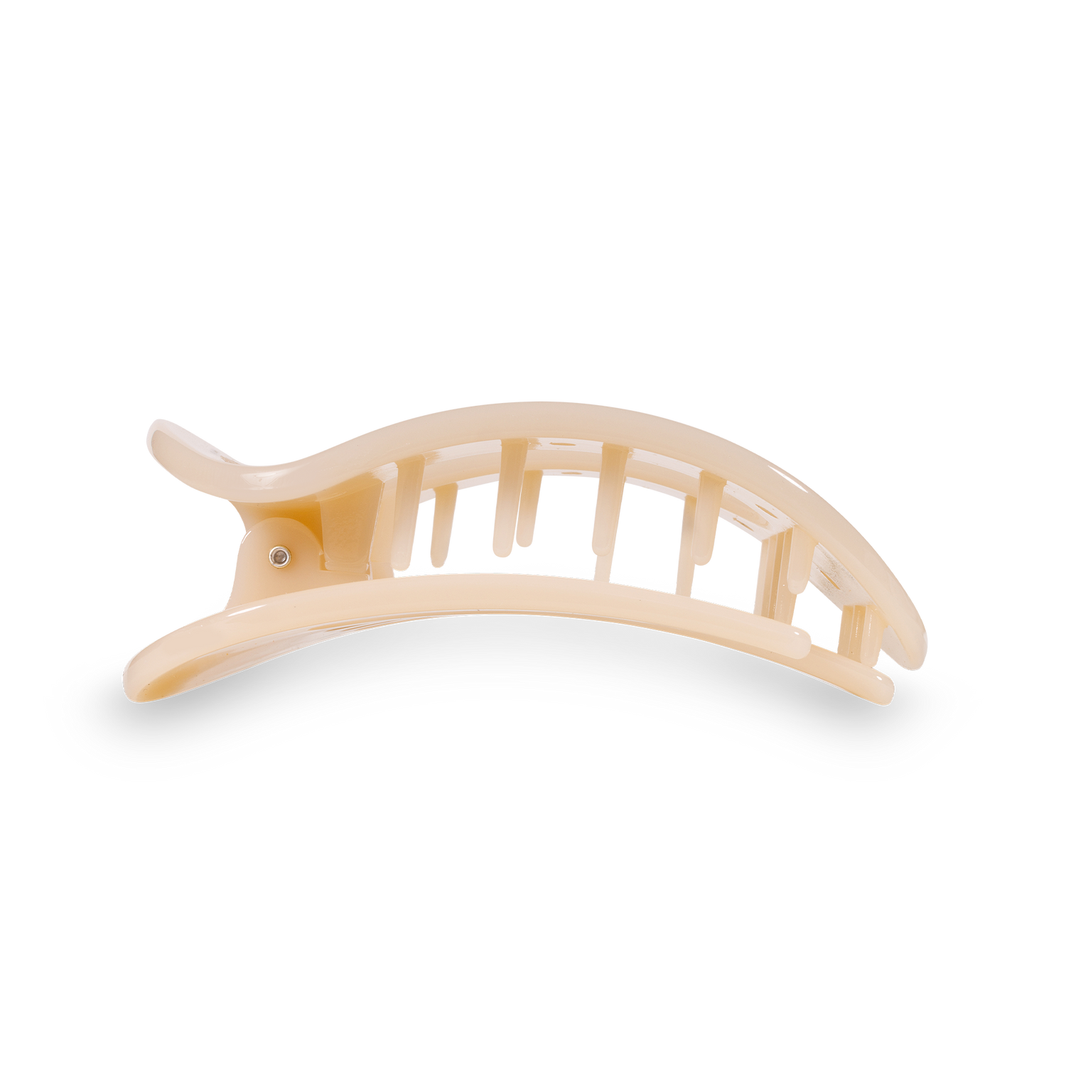 Flat Round Hair Clip | Small | Almond Beige
