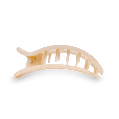 Flat Round Hair Clip | Small | Almond Beige