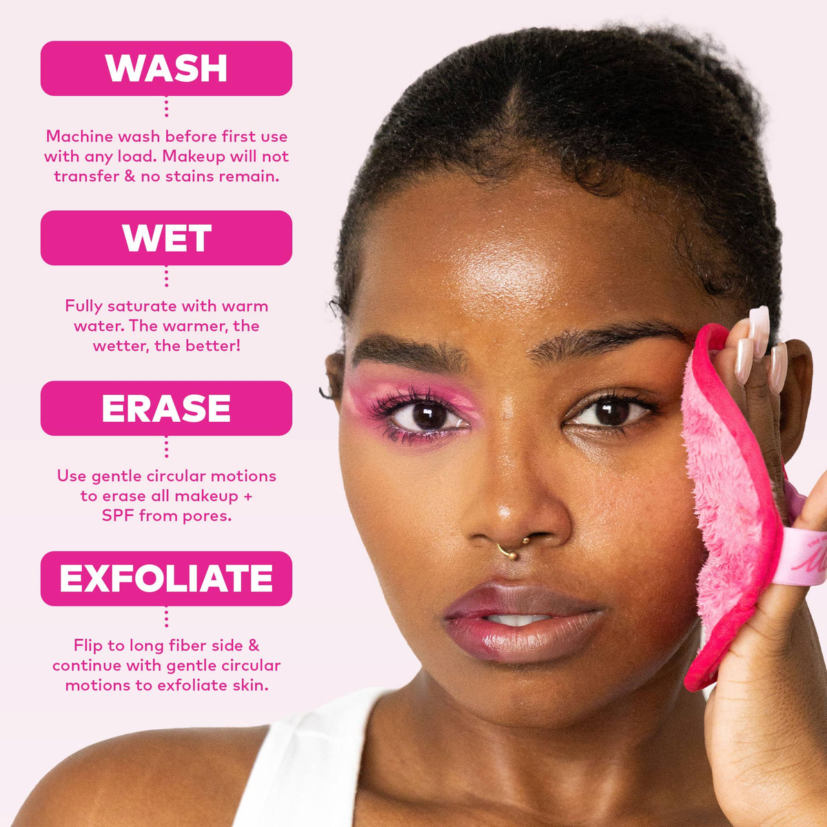 Pink Mini MakeUp Eraser PRO