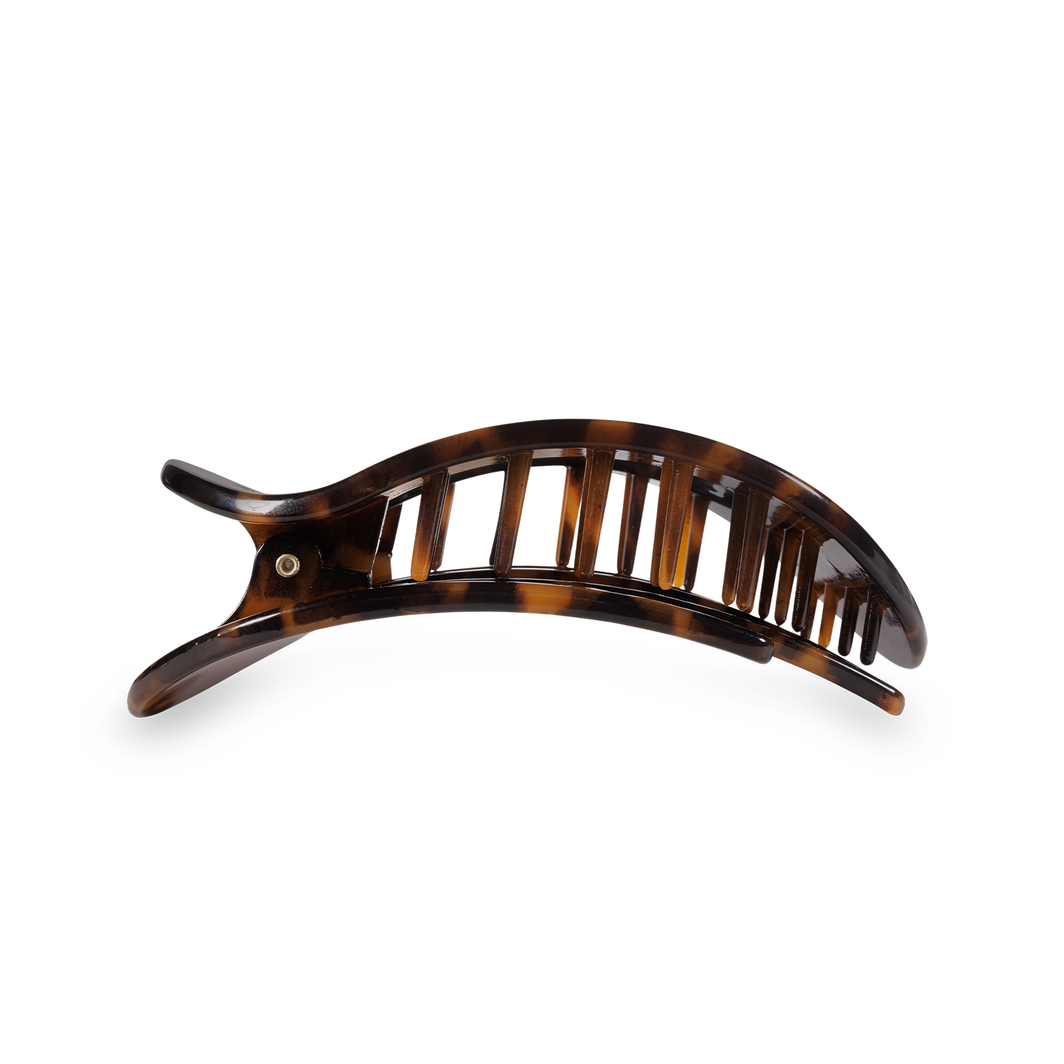 Flat Round Flat Hair Clip | Small | Tortoise