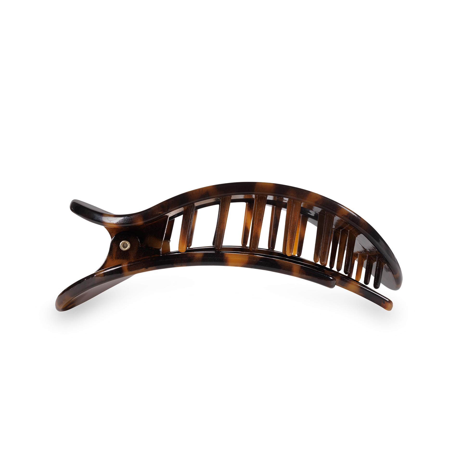 Flat Round Flat Hair Clip | Small | Tortoise