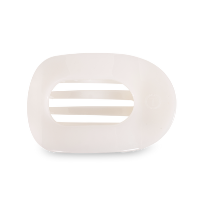 Flat Round Hair Clip | Large | Coconut White