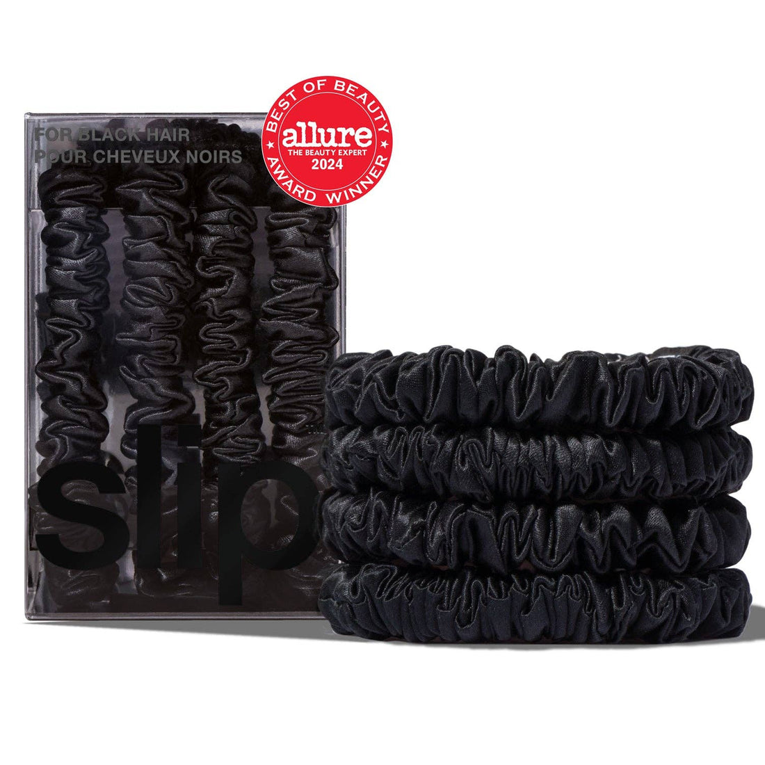 Back to Basics Black Skinny Scrunchies