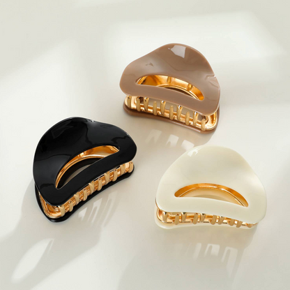 Nadia | Medium Curved Metal Claw Clip