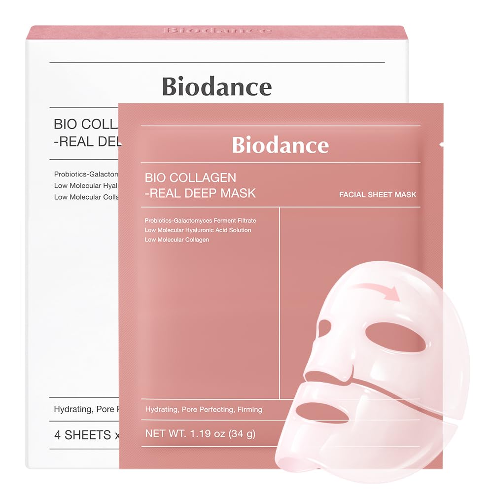 Bio-Collagen Real Deep Face Sheet Mask Set of 4