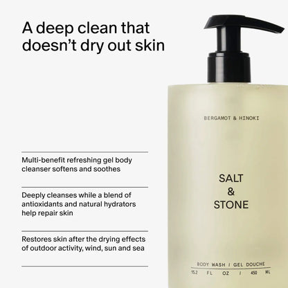 Bergamot &amp; Hinoki Refillable Body Wash with Niacinamide + Probiotic