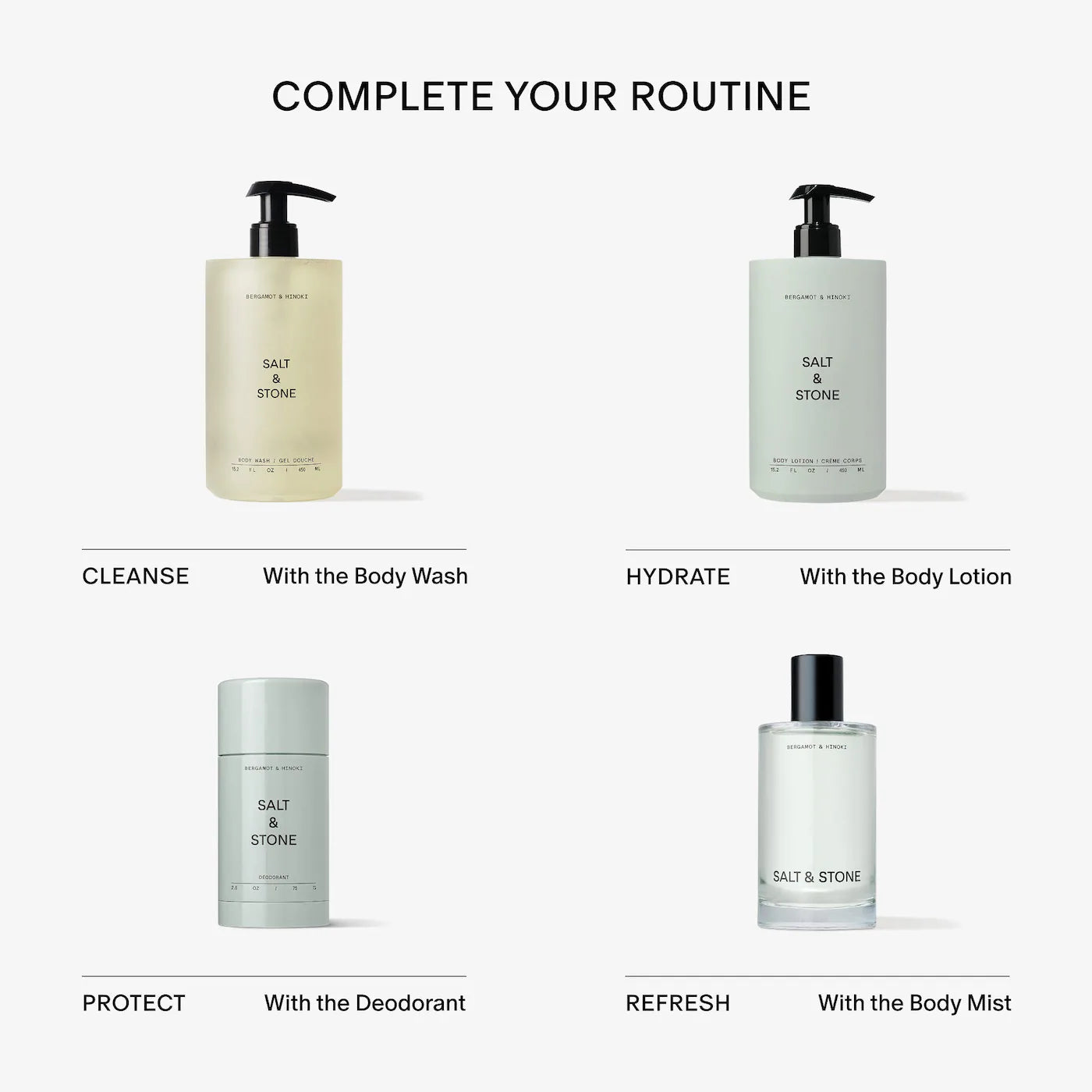 Bergamot &amp; Hinoki Refillable Body Wash with Niacinamide + Probiotic