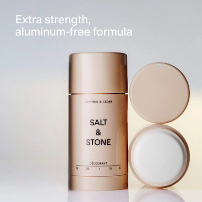 Saffron &amp; Cedar Extra-Strength Aluminum-Free Deodorant