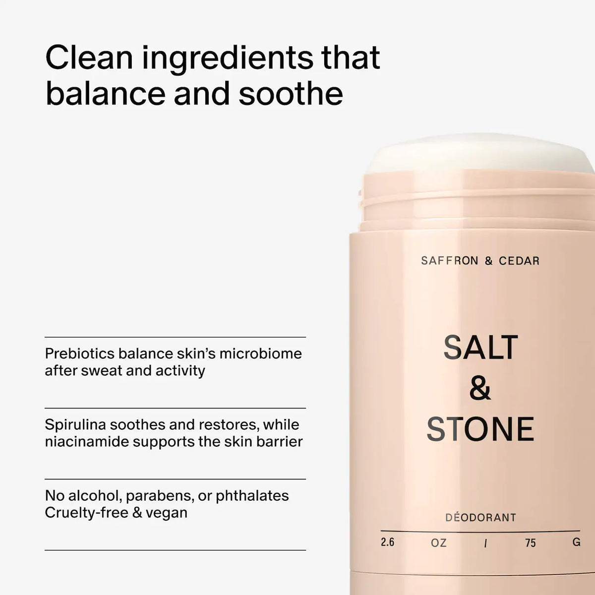 Saffron &amp; Cedar Extra-Strength Aluminum-Free Deodorant