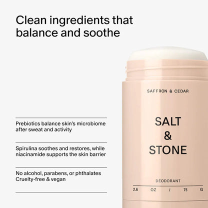 Saffron &amp; Cedar Extra-Strength Aluminum-Free Deodorant