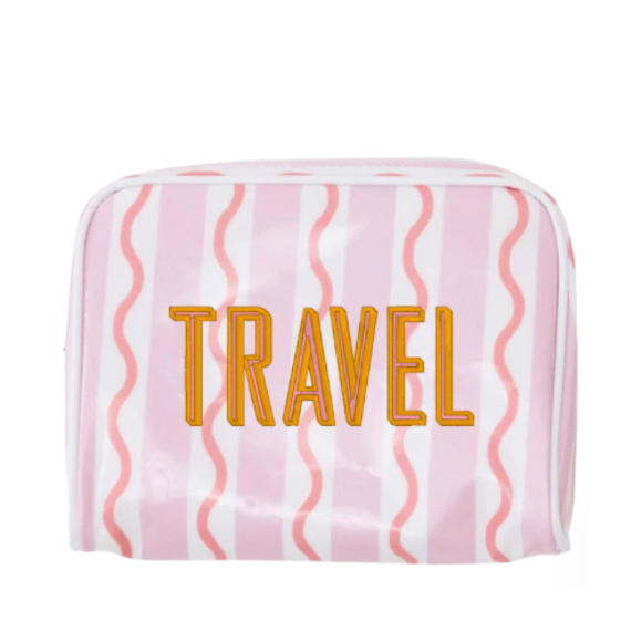 Patterned Toiletry Bag | Pre-embroidered | Small